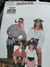 MENS PIRATE  LADIES WENCH COSTUME SEWING PATTERNS Adult Butterick 6295