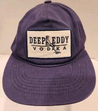  Deep Eddy Vodka Hat Cap Embroidered Patch Logo Snapback 100% Cotton Austin TX
