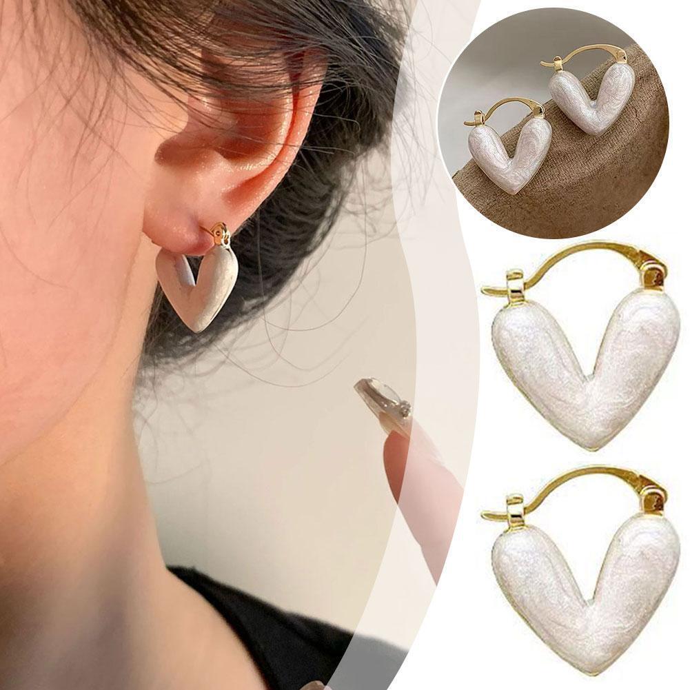 Versatile Clip Wine Drip Glazed Flocking Earrings