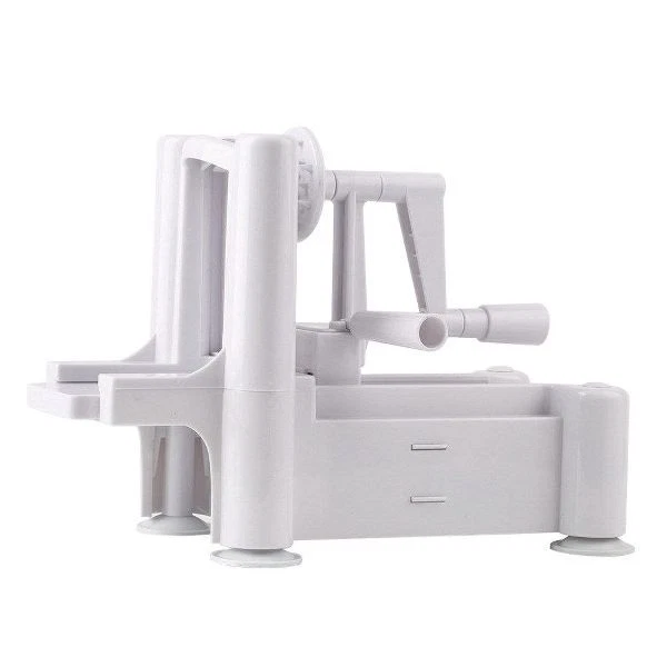 AFFETTA VERDURE SPIRALE JULIENNE CUCINA CICLONE TAGLIA FRUTTA CAROTE ZUCCHINE - Immagine 3 di 4