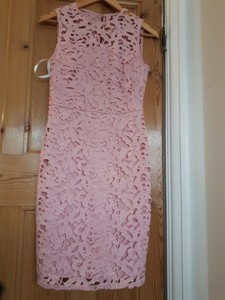 dorothy perkins pink lace dress