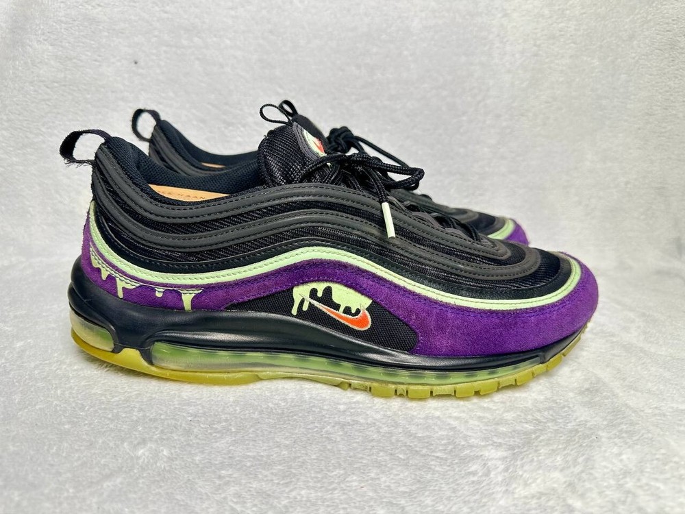Nike Air Max 97 Halloween Slime Men's Size 12.5 Purple Green Glow Sneakers DC1500-001