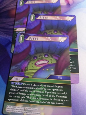 Final Fantasy Tcg Opus XIII 13-045R Dryad EX X3