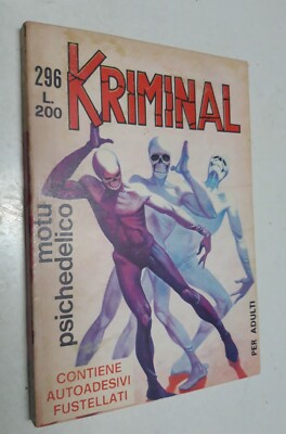 Criminal ediz. 1971 Horn No. 296 WITH STICKERS Excellent Original Return