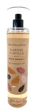 New Bath Body Works ALMOND VANILLA Mist Spray Natural Almond Oil BLACK SPRAYER