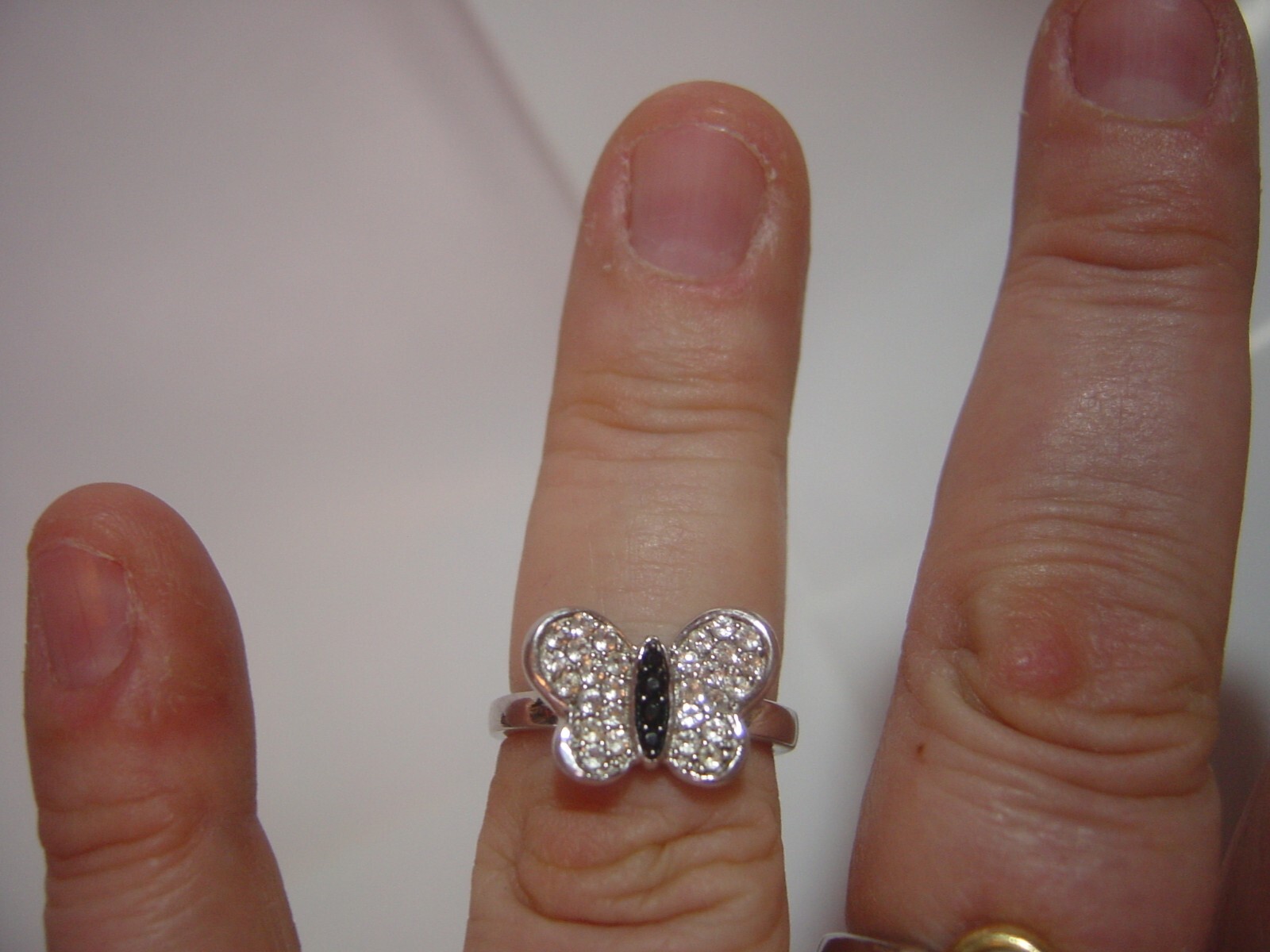 superb solid Silver Ring black tourmaline & cambo… - image 9