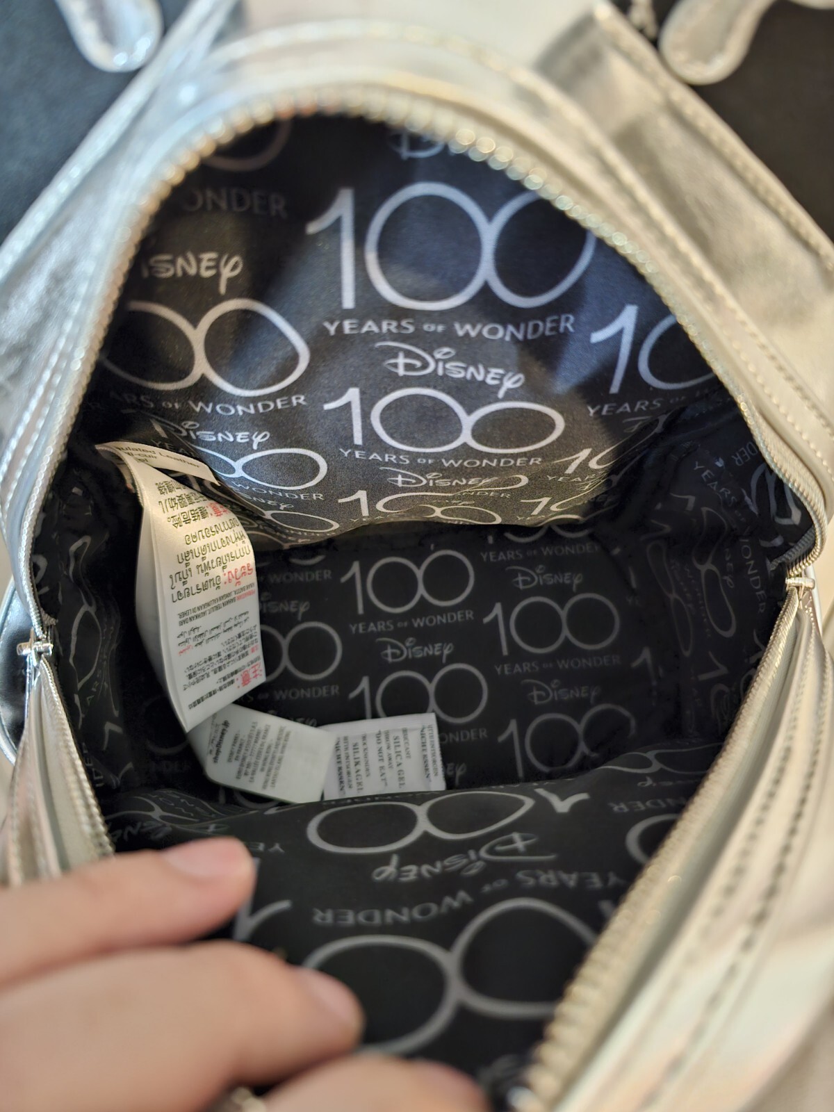 loungefly mini backpack Silver Drip 100th Anniver… - image 5