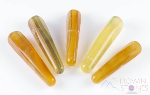 YELLOW FLUORITE Crystal Massage Wand - Self Care, Healing Crystals Stones, E1132 - Picture 7 of 8