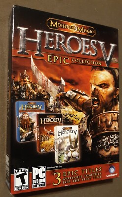 SEALED Might and Magic Heros V EPIC Collection Boxed Game PC DVD 2009 windows