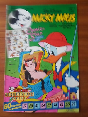 Micky Maus 1988 / Heft Nr. 35 / mit Comic Star Rubbel Bilder