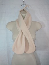 Unisex Men's Women's Fleece Solid Beige Scarf