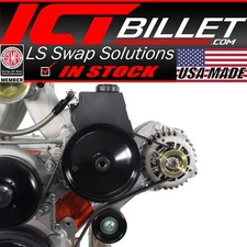 LS Truck High Mount w/ Type 2 Power Steering Pump & Alternator Bracket Kit