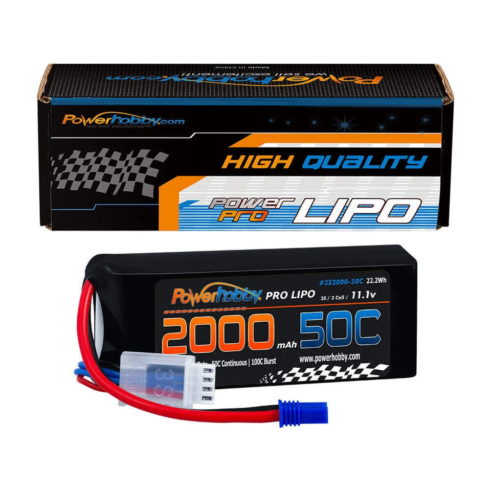 Powerhobby 3S 11.1V 2000mAh 50C Lipo Battery W EC3 Plug - Image 3 of 4