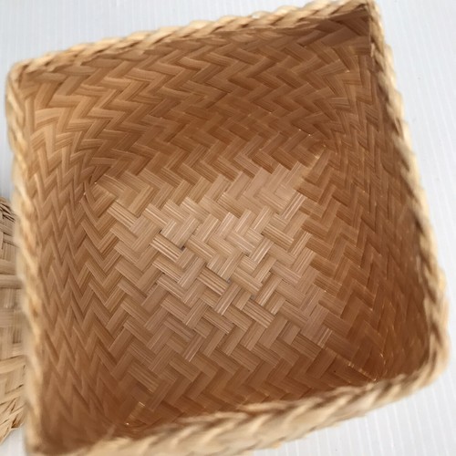 Vintage Thai Handicraft Kratip Sticky Rice Small Bamboo Serving Basket Size3"X3" - Picture 22 of 96