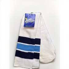 VTG Striped Tube Socks Soyad Acrylic Orlon 23" USA Sports 10-15 NOS 80s Football