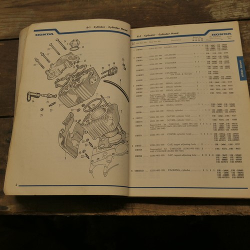 Honda 50-55 Original Teileliste, gebraucht. - Bild 3 von 5