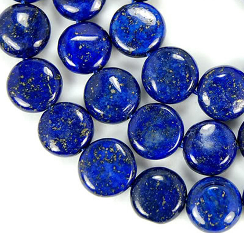 AAA Natural Egyptian Lapis Lazuli Beads – 8mm Round Loose Gemstone Strand 15'' - View #6