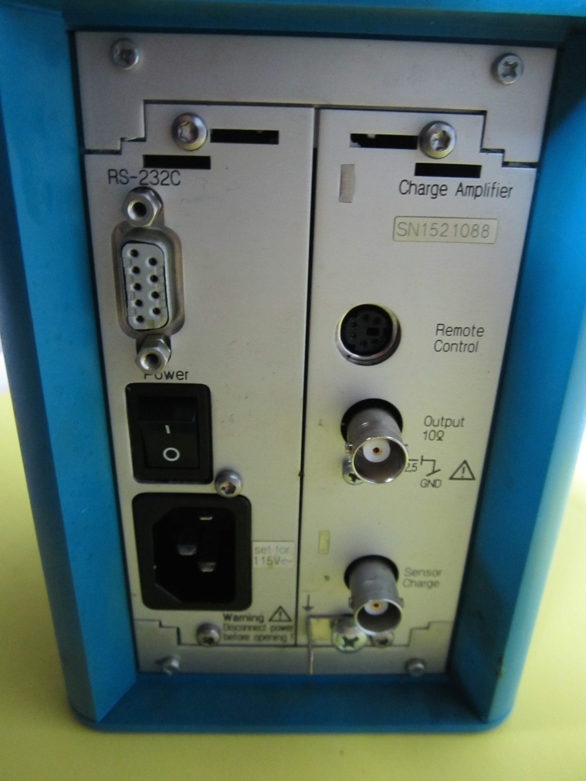 KISTLER 5015 CHARGE METER AMPLIFIER for ACCELEROMETER LOAD CELL BIN