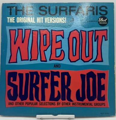 THE SURFARIS Wipe Out DOT DLP 3535  VG U.S. LP 1963 Record