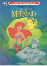 Disneys The Little Mermaid: A Big Coloring Book 1989 Brand New Unused
