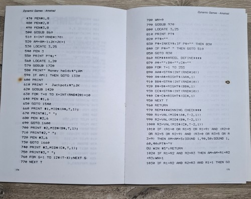 Dynamiczne gry na Amstrad od Clive Gifford Vintage Komputer Gaming Book - Zdjęcie 5 z 11