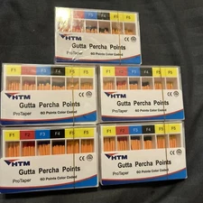 HTM ProTaper Gutta Percha Points Endodontic Root Canal F1 F2 F3 F4 F5 - 5 Boxes