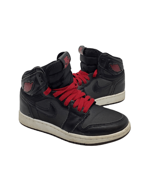 black and red jordans youth