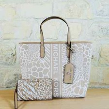 Michael Kors Sinclair Signature Zebra Print Handbag/Wallet Options NWT Authentic