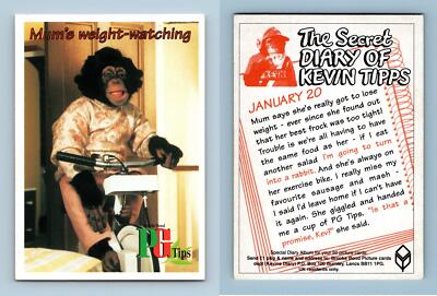 Mum's Weight Watching - Secret Diary Of Kevin Tipps 1995 Brooke Bond Tea Card