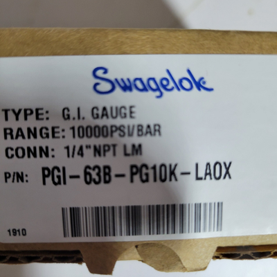 #ad #ad Swagelok 10KPSI Pressure Gauge PGI 63B PG10K LA0X NEW $75.00