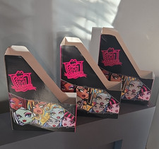 Monster High Stehsammler/Zeitschriftensammler aus Pappe schwarz/pink, 2 Stk.