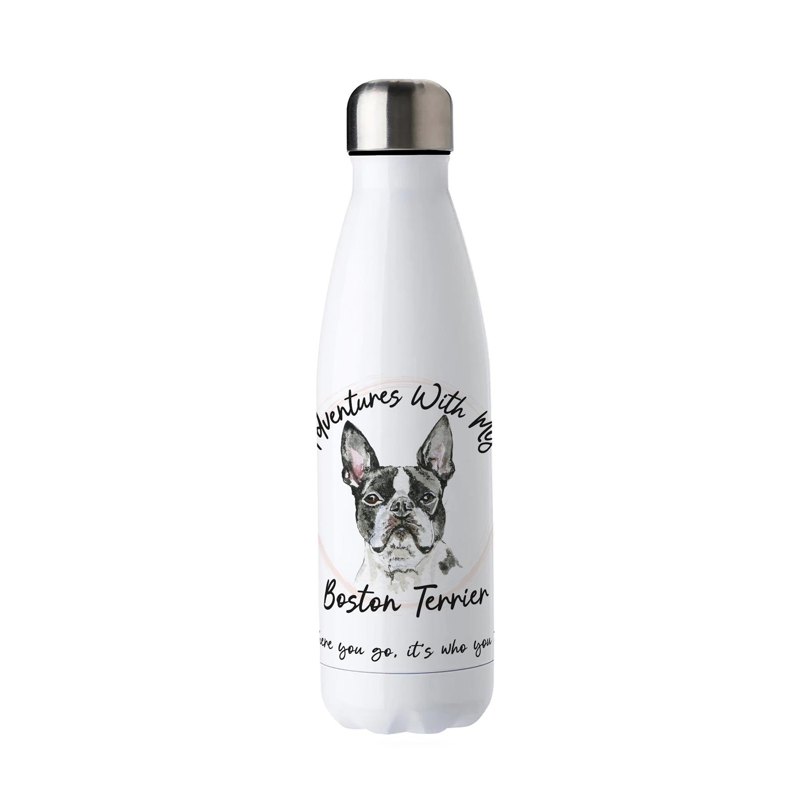 Adventures with My Boston Terrier Stainless Steel Bottle Gifts for Dog Lovers
