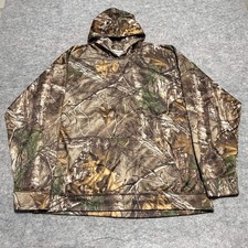 Realtree Xtra Camo Hoodie Mens XL Polyester Performance Fleece Pullover Hunting