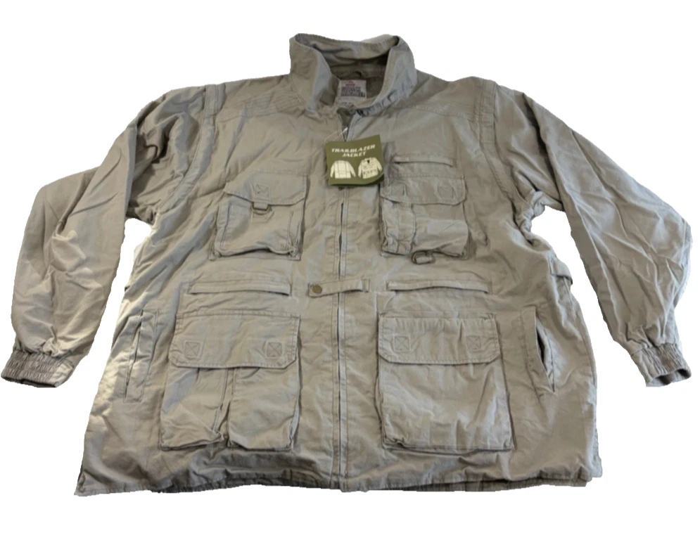 Rothco Convertible Safari Jacket | Trailblazer Jacket | 2XL | Khaki | 7591