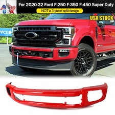 For 2020-22 Ford F250 F350 F450 Super Duty Race Red Steel Front Bumper Face Bar For 2020-22 Ford F250 F350 F450 Super Duty Race Red Steel Front Bumper Face Bar