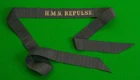 Original WW1 HMS Repulse . (DOT) Royal Navy Cap Tally