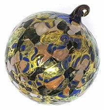 Verre Sphère Boule en Verre Or Art Décoration 7 CM Décoration pour Fenêtre