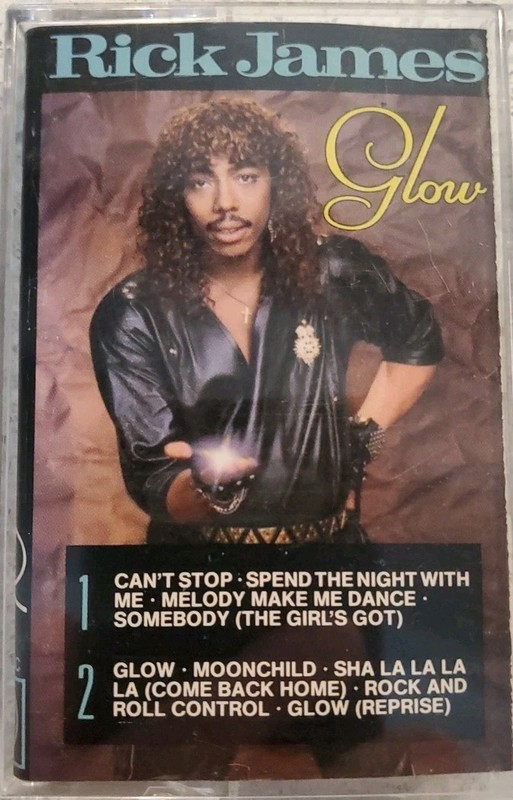 RICK JAMES Glow [1985 Out Of Print RARE] Cassette Tape