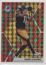 2020 Panini Mosaic Rookies Reactive Green Mosaic Prizm Chase Claypool #220 2l4