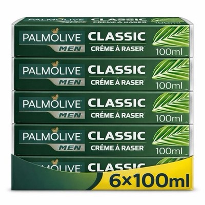 Palmolive Men Classic Shaving Cream 6 Pack 100ml Each Creme à Raser Damaged Box