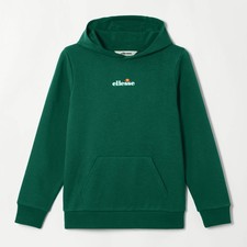 Ellesse Unisex Kids Hoodie Otternere Junior Hood Dark Green