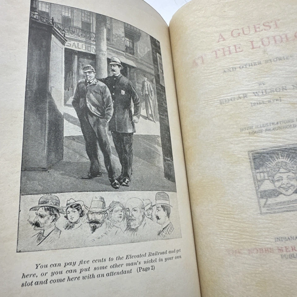 A Guest At The Ludlow-Edgar Wilson Nye (Bill Nye)-Signature!!!- 1896- AA215 - Image 4 of 4