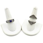 Carolyn Pollack Relios Sterling Lapis Lazuli Necklace Ring Cuff Lot of 7#S5608-1 — photo 2