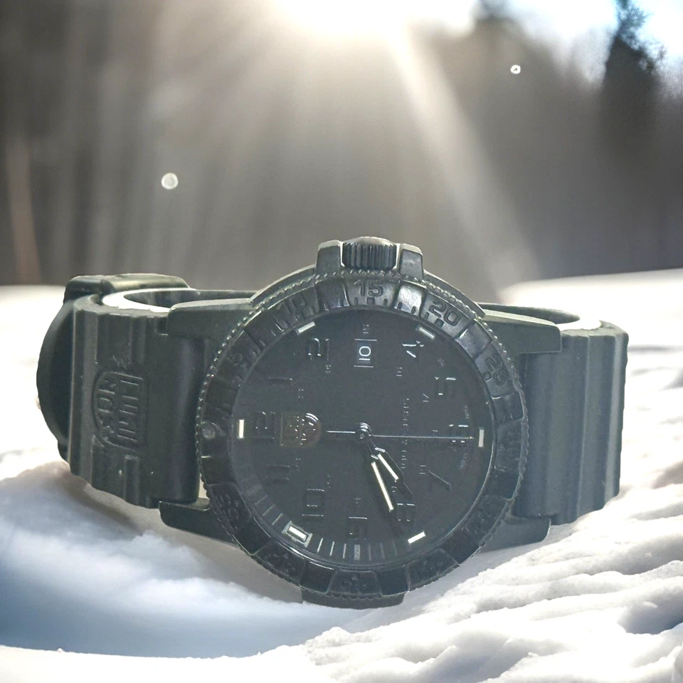 Correa de goma Luminox XS.0321.BO laúd tortuga marina gigante sello azul marino 42 mm Foto 4 de 4