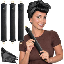 Grande Heatless Curls Overnight Rods No Heat Hair Curlers to Sleep Jumbo Foam La