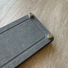 Gray Rectangular Bathroom Counter Organizer Tray, Wood & Metal, Metal Feet — photo 5