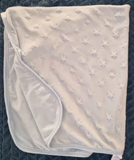 Mothercare 9553796 Stars Blanket Blue embossed 70x80cm pram