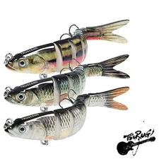 TRUSCEND Fishing Lures for Bass Trout Multi Jointed Swimbaits Slow Sinking