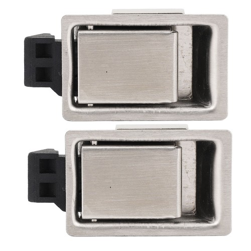  Pair Of Toolbox Handle Latch Stainless Steel Flush Mount Fit Paddle Handle - Picture 11 of 12