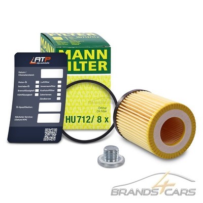 MANN ÖLFILTER+ÖLABLASS-SCHRAUBE FÜR OPEL COMBO 1.4 04- CORSA B C D 1.0 1.2 1.4